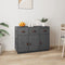 vidaXL - Dressoir - 100x40x75 - cm - massief - grenenhout - grijs
