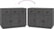 vidaXL - Dressoir - 100x40x75 - cm - massief - grenenhout - grijs