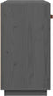 vidaXL - Dressoir - 100x40x75 - cm - massief - grenenhout - grijs