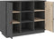 vidaXL - Dressoir - 100x40x75 - cm - massief - grenenhout - grijs