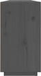 vidaXL - Dressoir - 100x40x75 - cm - massief - grenenhout - grijs
