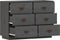vidaXL - Dressoir - 100x40x75 - cm - massief - grenenhout - grijs
