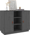 vidaXL - Dressoir - 100x40x75 - cm - massief - grenenhout - grijs