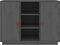 vidaXL - Dressoir - 100x40x75 - cm - massief - grenenhout - grijs