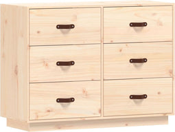 vidaXL - Dressoir - 100x40x75 - cm - massief - grenenhout