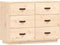 vidaXL - Dressoir - 100x40x75 - cm - massief - grenenhout