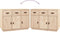 vidaXL - Dressoir - 100x40x75 - cm - massief - grenenhout - honingbruin