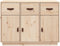 vidaXL - Dressoir - 100x40x75 - cm - massief - grenenhout - honingbruin
