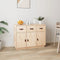 vidaXL - Dressoir - 100x40x75 - cm - massief - grenenhout - honingbruin