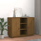 vidaXL - Dressoir - 100x40x75 - cm - massief - grenenhout - honingbruin