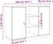 vidaXL - Dressoir - 100x40x75 - cm - massief - grenenhout - honingbruin