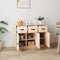 vidaXL - Dressoir - 100x40x75 - cm - massief - grenenhout