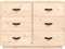 vidaXL - Dressoir - 100x40x75 - cm - massief - grenenhout