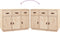 vidaXL - Dressoir - 100x40x75 - cm - massief - grenenhout