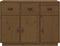 vidaXL - Dressoir - 100x40x75 - cm - massief - grenenhout - honingbruin