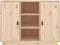 vidaXL - Dressoir - 100x40x75 - cm - massief - grenenhout
