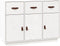 vidaXL - Dressoir - 100x40x75 - cm - massief - grenenhout - wit