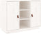 vidaXL - Dressoir - 100x40x75 - cm - massief - grenenhout - wit