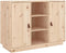 vidaXL - Dressoir - 100x40x75 - cm - massief - grenenhout - wit