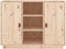 vidaXL - Dressoir - 100x40x75 - cm - massief - grenenhout - wit