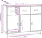 vidaXL - Dressoir - 100x40x75 - cm - massief - grenenhout - wit