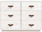 vidaXL - Dressoir - 100x40x75 - cm - massief - grenenhout - wit