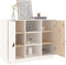 vidaXL - Dressoir - 100x40x75 - cm - massief - grenenhout - wit