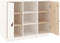 vidaXL - Dressoir - 100x40x75 - cm - massief - grenenhout - wit
