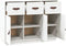 vidaXL - Dressoir - 100x40x75 - cm - massief - grenenhout - wit