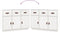 vidaXL - Dressoir - 100x40x75 - cm - massief - grenenhout - wit