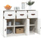 vidaXL - Dressoir - 100x40x75 - cm - massief - grenenhout - wit