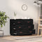vidaXL - Dressoir - 100x40x75 - cm - massief - grenenhout - zwart