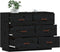 vidaXL - Dressoir - 100x40x75 - cm - massief - grenenhout - zwart