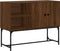 vidaXL - Dressoir - 100x40x79,5 - cm - bewerkt - hout - bruin - eikenkleur
