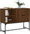 vidaXL - Dressoir - 100x40x79,5 - cm - bewerkt - hout - bruin - eikenkleur