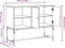 vidaXL - Dressoir - 100x40x79,5 - cm - bewerkt - hout - bruin - eikenkleur