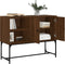 vidaXL - Dressoir - 100x40x79,5 - cm - bewerkt - hout - bruin - eikenkleur