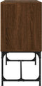 vidaXL - Dressoir - 100x40x79,5 - cm - bewerkt - hout - bruin - eikenkleur