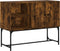vidaXL - Dressoir - 100x40x79,5 - cm - bewerkt - hout - gerookt - eikenkleurig