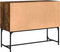 vidaXL - Dressoir - 100x40x79,5 - cm - bewerkt - hout - gerookt - eikenkleurig