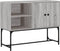 vidaXL - Dressoir - 100x40x79,5 - cm - bewerkt - hout - grijs - sonoma - eikenkleurig