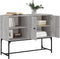 vidaXL - Dressoir - 100x40x79,5 - cm - bewerkt - hout - grijs - sonoma - eikenkleurig