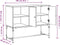 vidaXL - Dressoir - 100x40x79,5 - cm - bewerkt - hout - grijs - sonoma - eikenkleurig