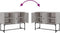 vidaXL - Dressoir - 100x40x79,5 - cm - bewerkt - hout - grijs - sonoma - eikenkleurig