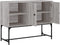 vidaXL - Dressoir - 100x40x79,5 - cm - bewerkt - hout - grijs - sonoma - eikenkleurig