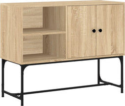 vidaXL - Dressoir - 100x40x79,5 - cm - bewerkt - hout - sonoma - eikenkleurig