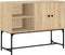 vidaXL - Dressoir - 100x40x79,5 - cm - bewerkt - hout - sonoma - eikenkleurig