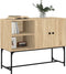 vidaXL - Dressoir - 100x40x79,5 - cm - bewerkt - hout - sonoma - eikenkleurig