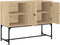 vidaXL - Dressoir - 100x40x79,5 - cm - bewerkt - hout - sonoma - eikenkleurig