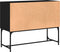 vidaXL - Dressoir - 100x40x79,5 - cm - bewerkt - hout - zwart